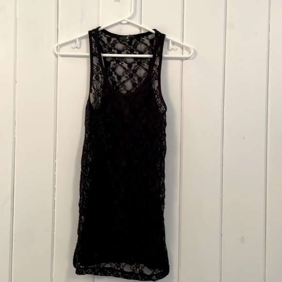 Black Lace tank top - Picture 1 of 1